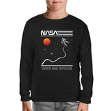 Nasa -Uzay Siyah Çocuk Sweatshirt
