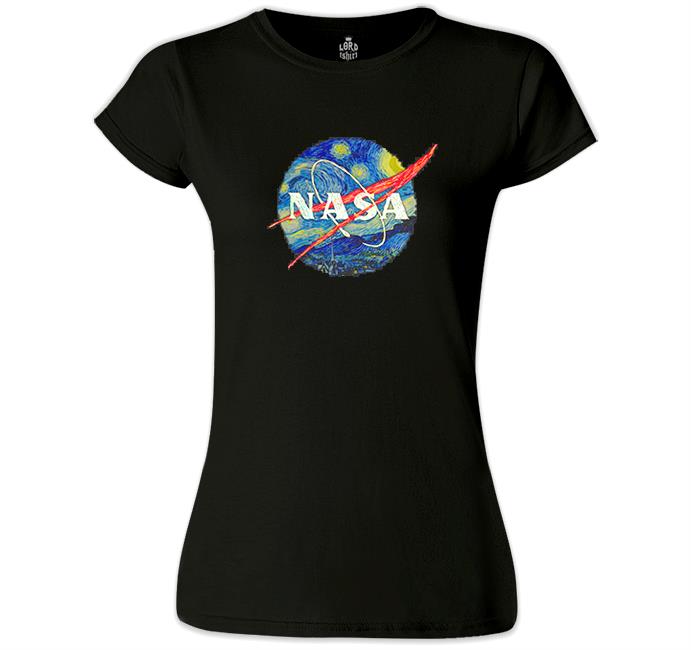 Nasa - Van Gogh Black Women's Tshirt