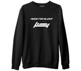 Need for Sleep  Siyah Erkek Kalın Sweatshirt