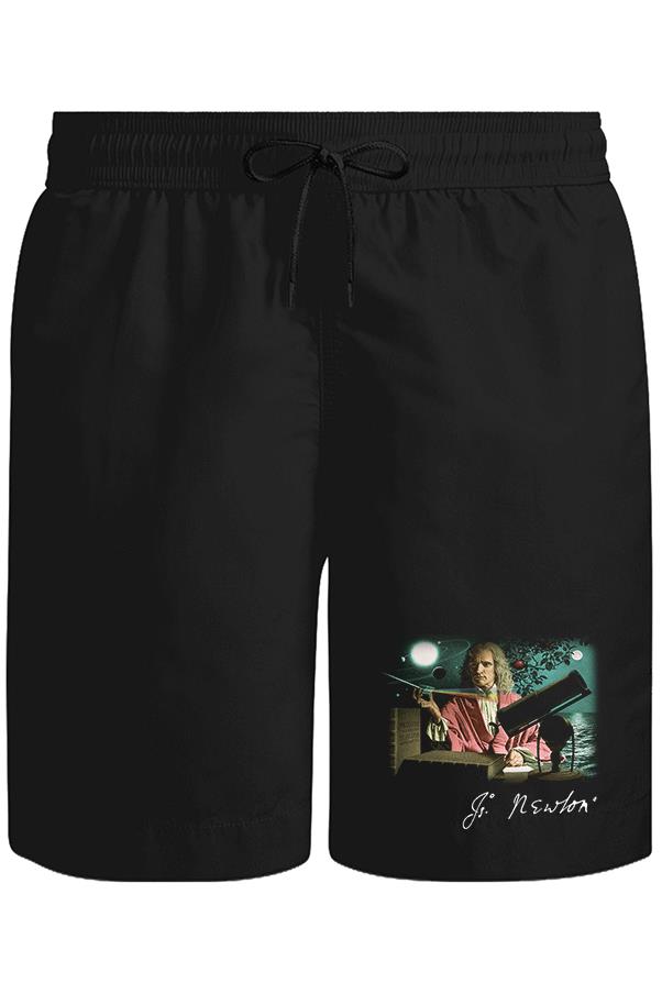 Newton Unisex Siyah Şort