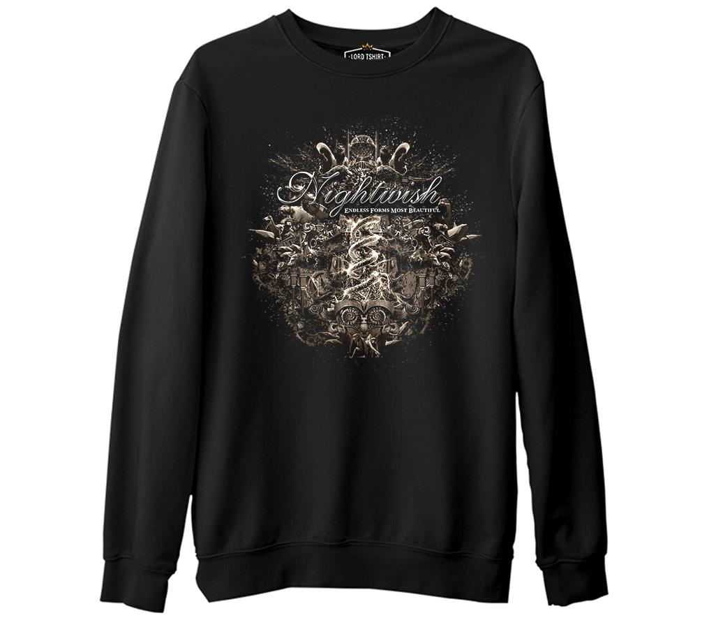 Nightwish - Endless Forms Most Beautiful  Siyah Erkek Kalın Sweatshirt