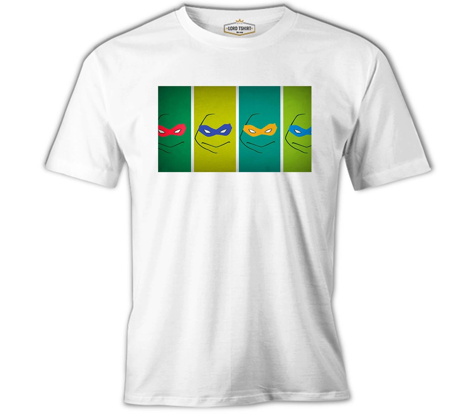 Ninja Turtles White Men's Tshirt 