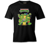 Ninja Turtles - Pizza Black Men's Tshirt