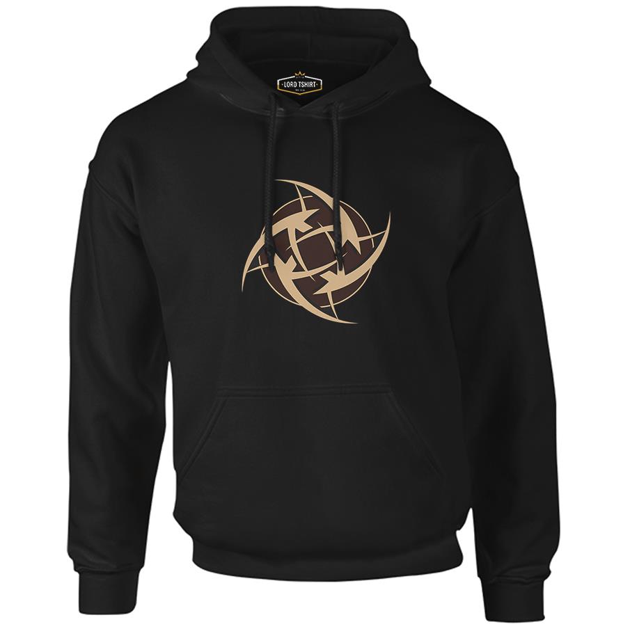 Ninjas In Pajamas Black Men's Zipperless Hoodie