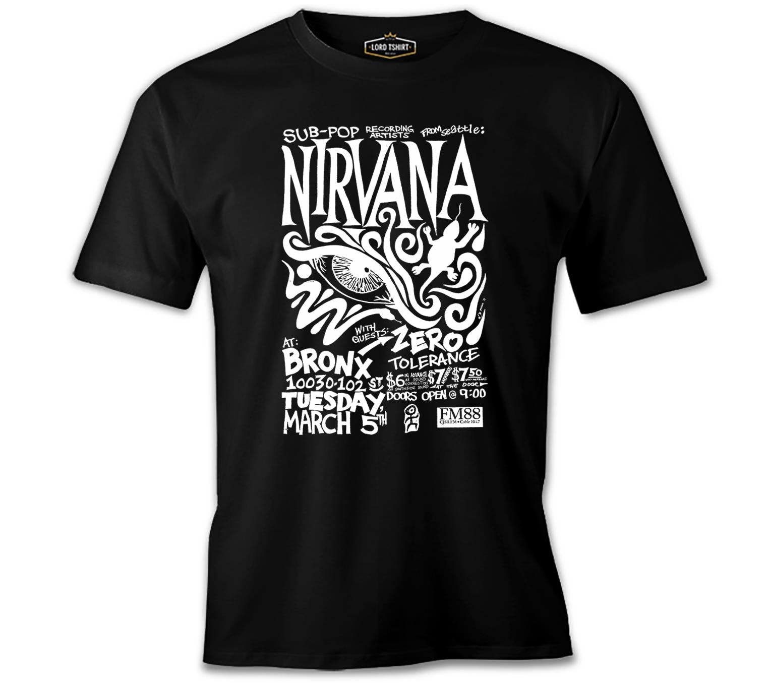 Nirvana - Bronx Siyah Erkek Tshirt