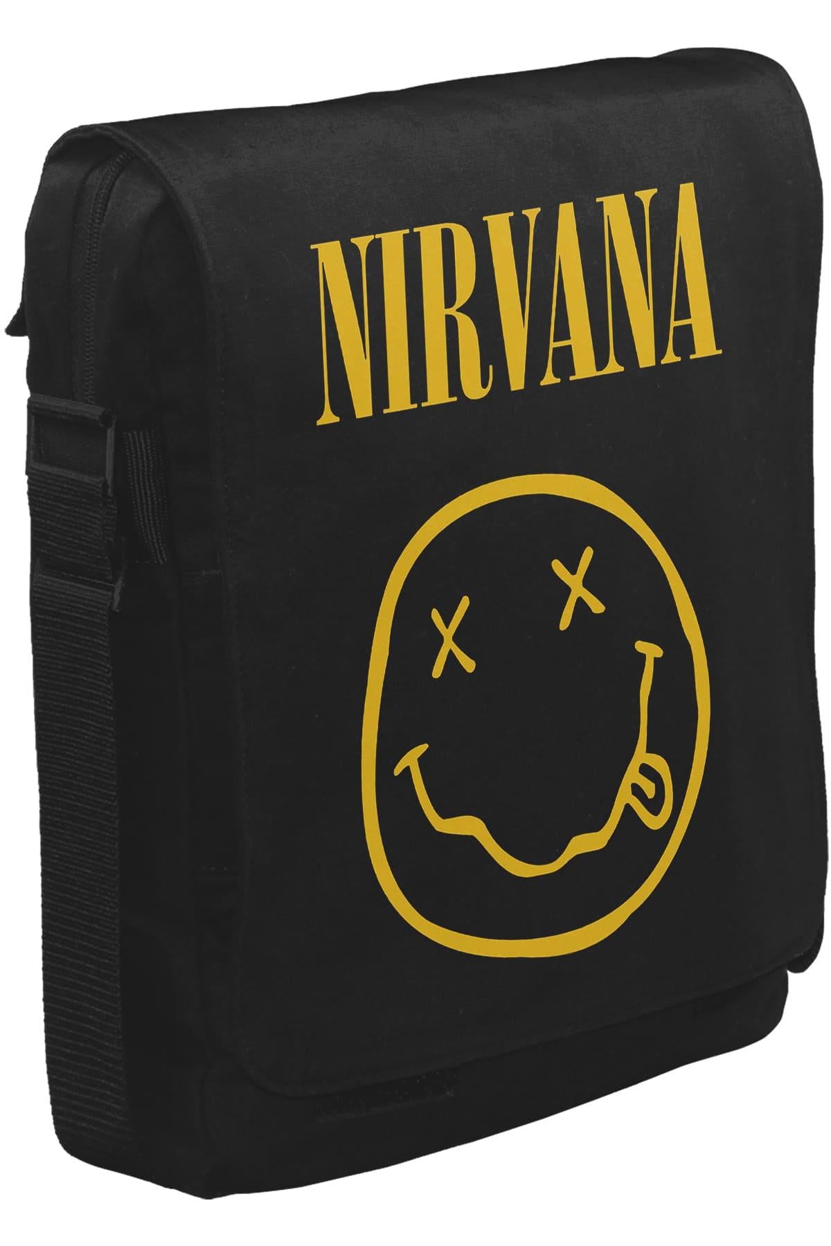 Nirvana - Come As You Are Unisex Siyah Postacı Çanta