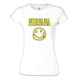 Nirvana - Logo 2 White Women's Tshirt