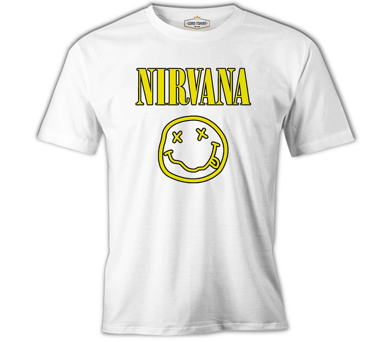Nirvana - Logo 2 White Men's Tshirt 