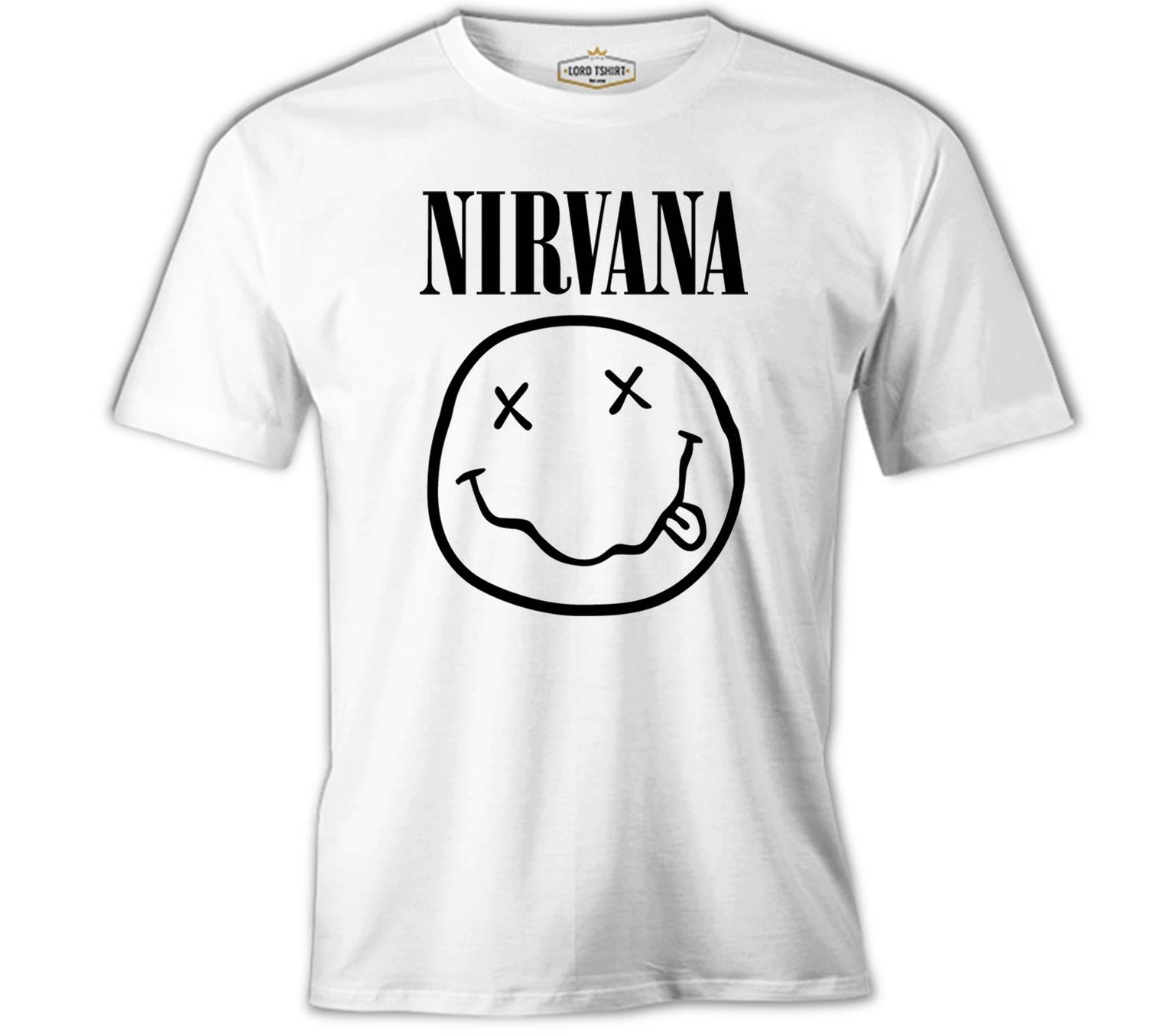 Nirvana - Logo White Men's Tshirt 