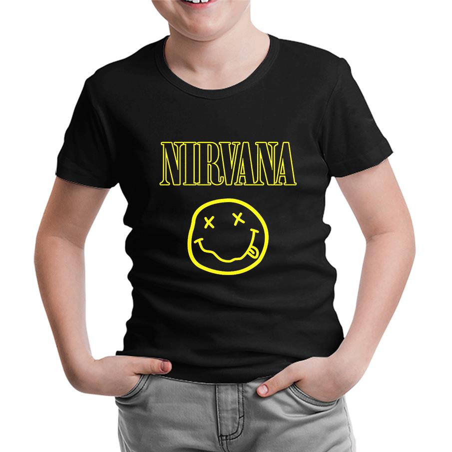 Nirvana Siyah Çocuk Tshirt