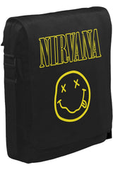 Nirvana Unisex Siyah Postacı Çanta