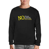 No Fear No Limits No Excuses Black Kids Sweatshirt