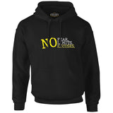 No Fear No Limits No Excuses Black Men's Zipperless Hoodie