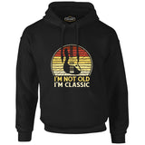 Not Old but Classic Guitar Black Men's Zipperless Hoodie