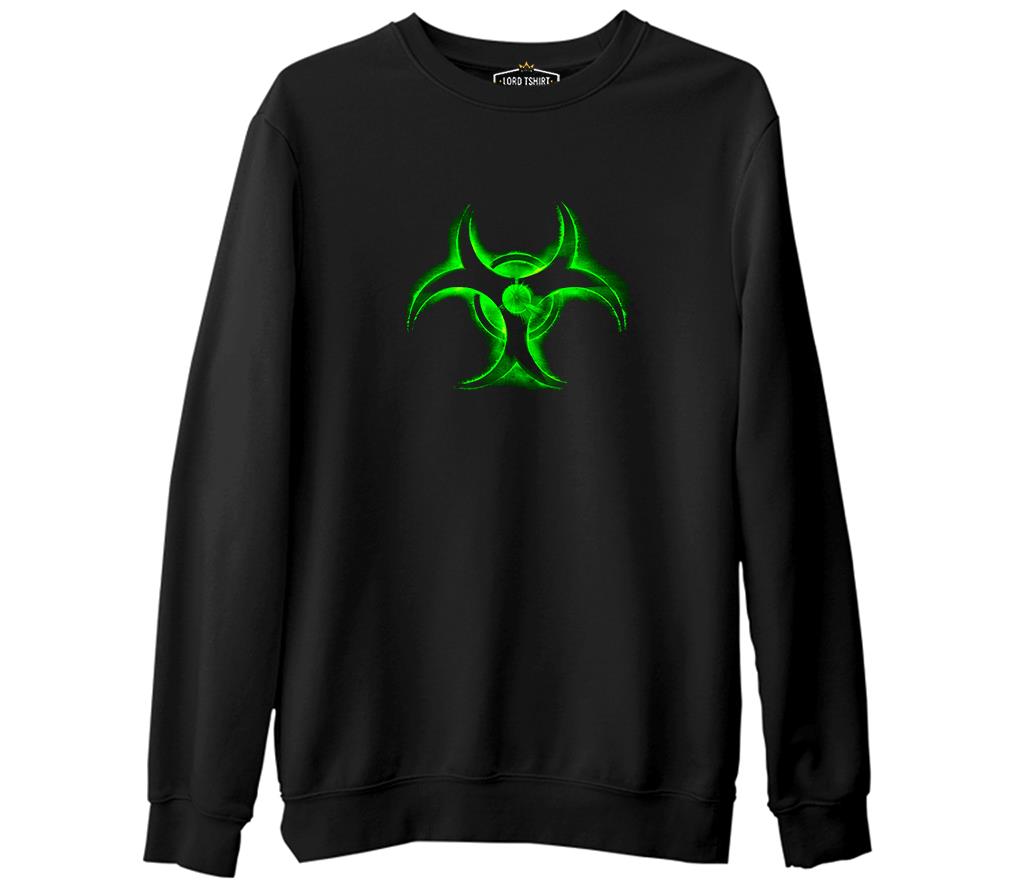 Nuclear Reactor  Siyah Erkek Kalın Sweatshirt
