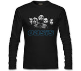 Oasis - Grup Üyeleri Siyah Erkek Sweatshirt