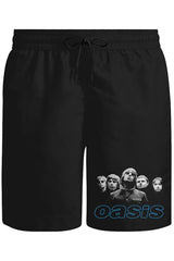 Oasis - Grup Üyeleri Unisex Siyah Şort