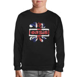 Oasis Logo Black Kids Sweatshirt
