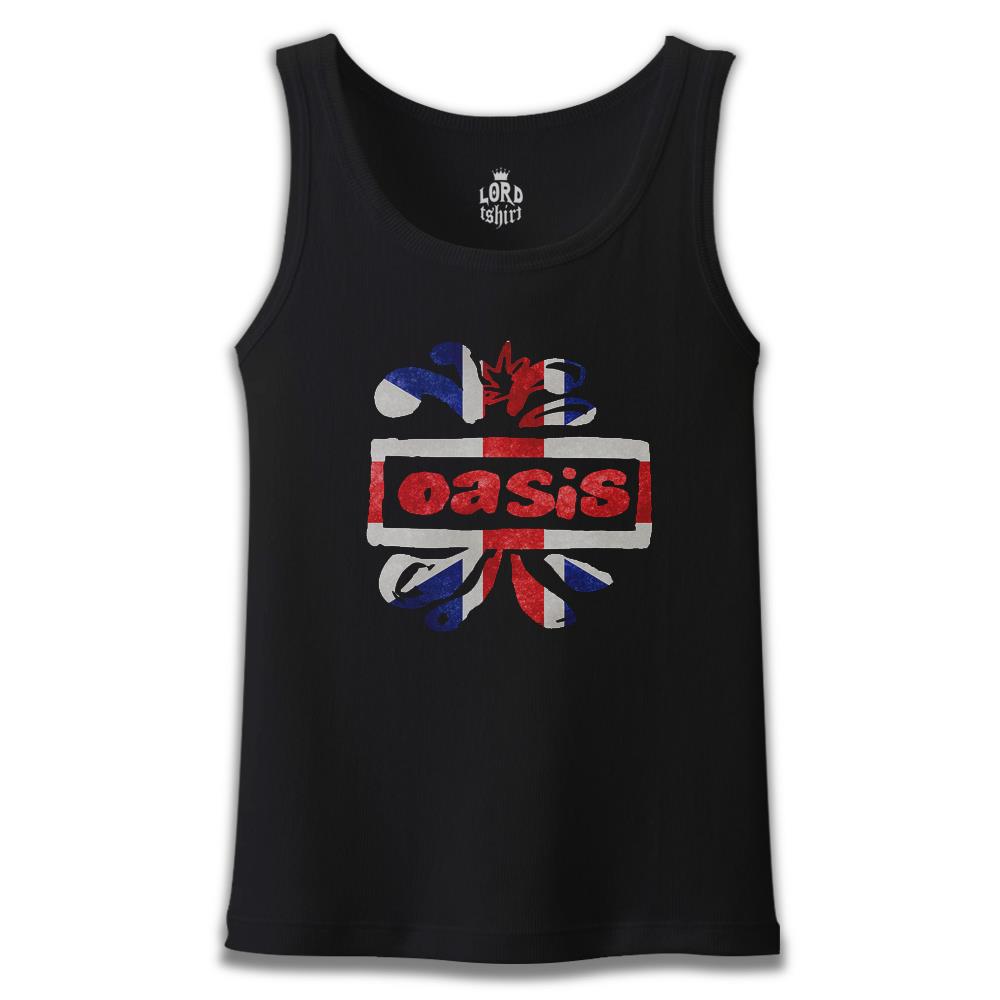 Oasis Logo Siyah Erkek Atlet