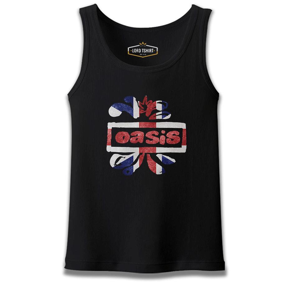Oasis Logo Siyah Erkek Atlet