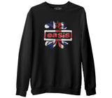 Oasis Logo  Siyah Erkek Kalın Sweatshirt