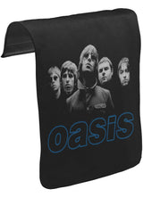 Oasis - Grup Üyeleri Unisex Siyah Tak-Çıkar Postacı Çanta Kapağı CK-465