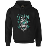 Odin Viking with Raven Birds Black Men's Zipperless Hoodie