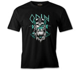 Odin Viking with Raven Birds Black Men's Tshirt