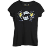 School and Science - Physics and Electron Black Women's Tshirt