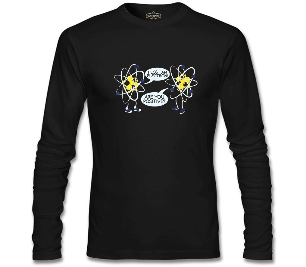 School and Science - Physics and Electron Black Men's Sweatshirt