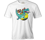 Back to School - Dinosaur White Men's Tshirt