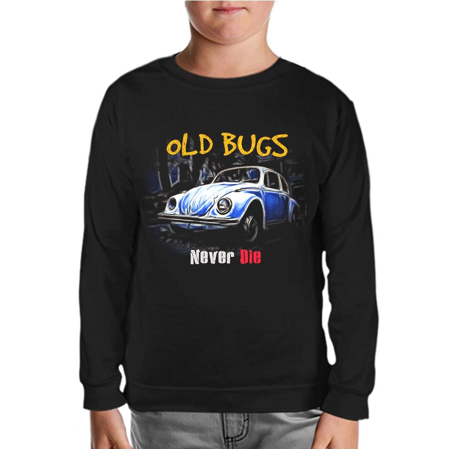 Old Bugs Black Kids Sweatshirt