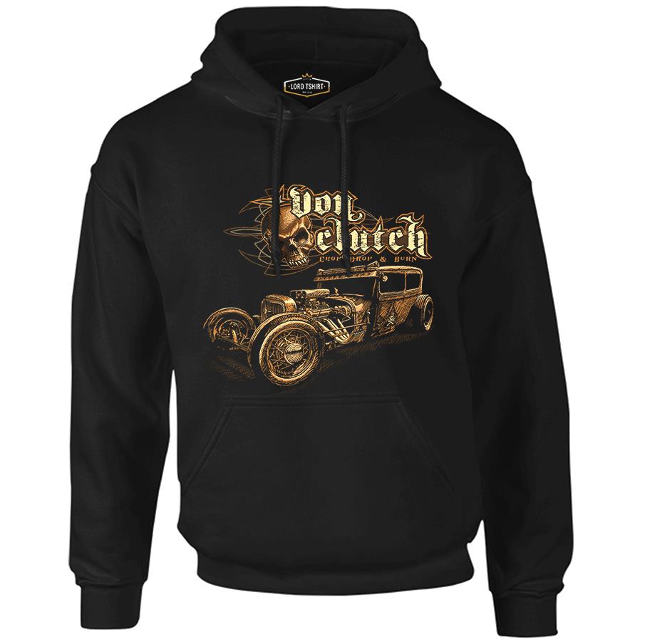 Old Car Black Men's Zipperless Hoodie