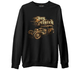 Old Car  Siyah Erkek Kalın Sweatshirt