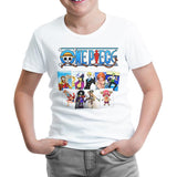 One Piece 1 White Kids Tshirt