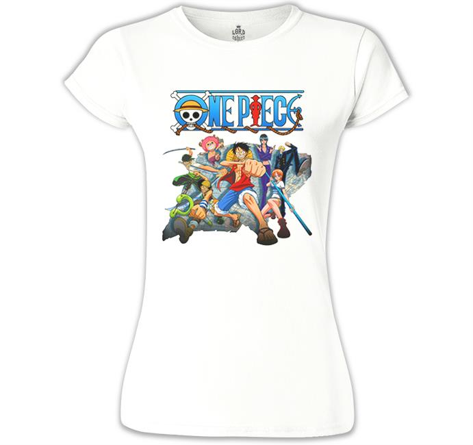 One Piece 2 Beyaz Kadın Tshirt