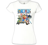 One Piece 2 Beyaz Kadın Tshirt