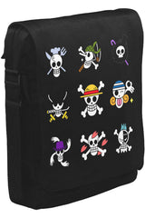 One Piece - Character Flags Unisex Siyah Postacı Çanta