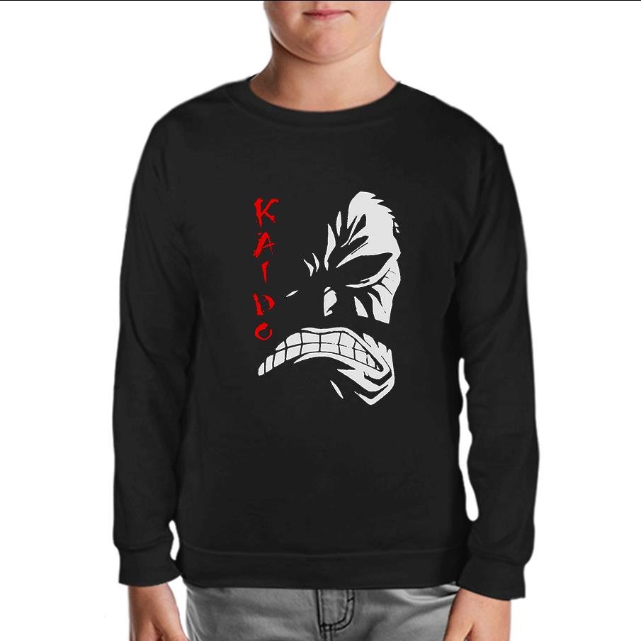 One Piece - Kaido Black Kids Sweatshirt