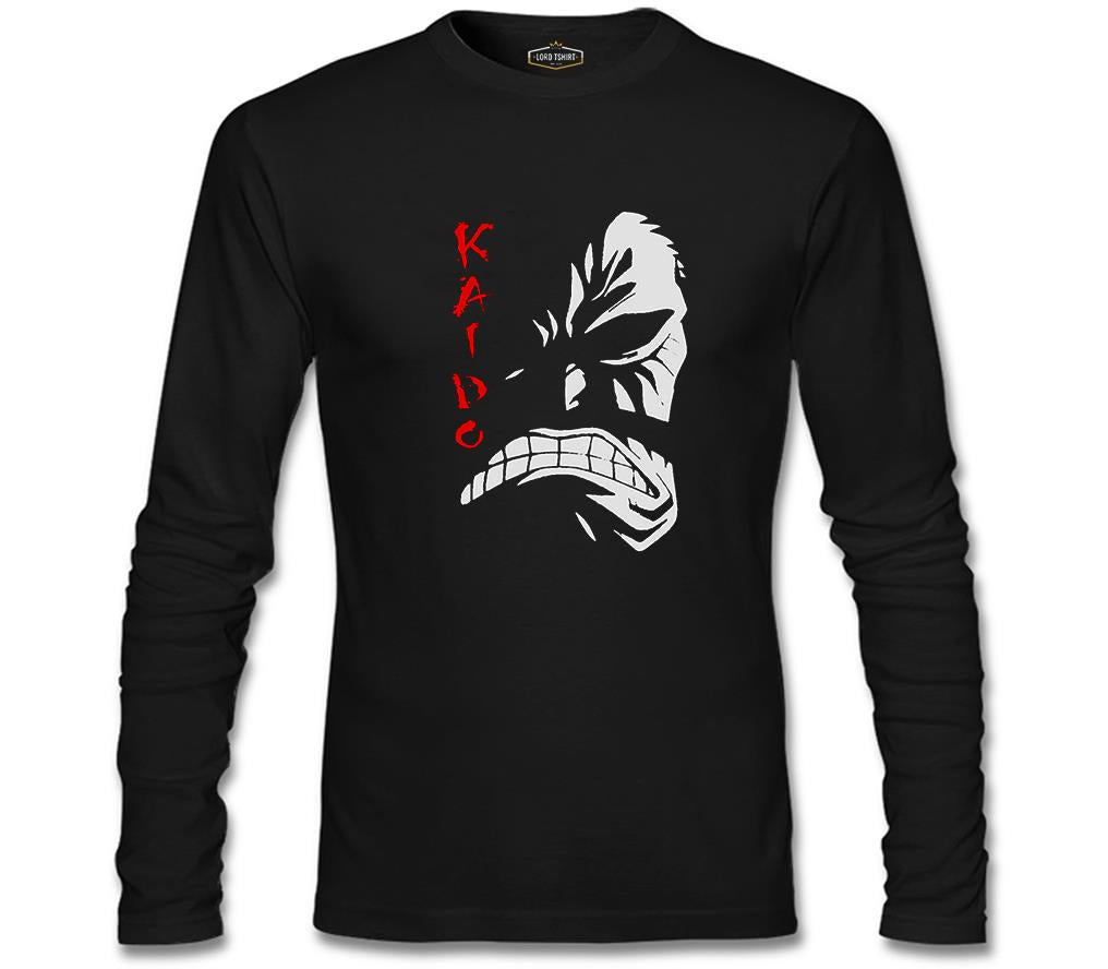 One Piece - Kaido Siyah Erkek Sweatshirt
