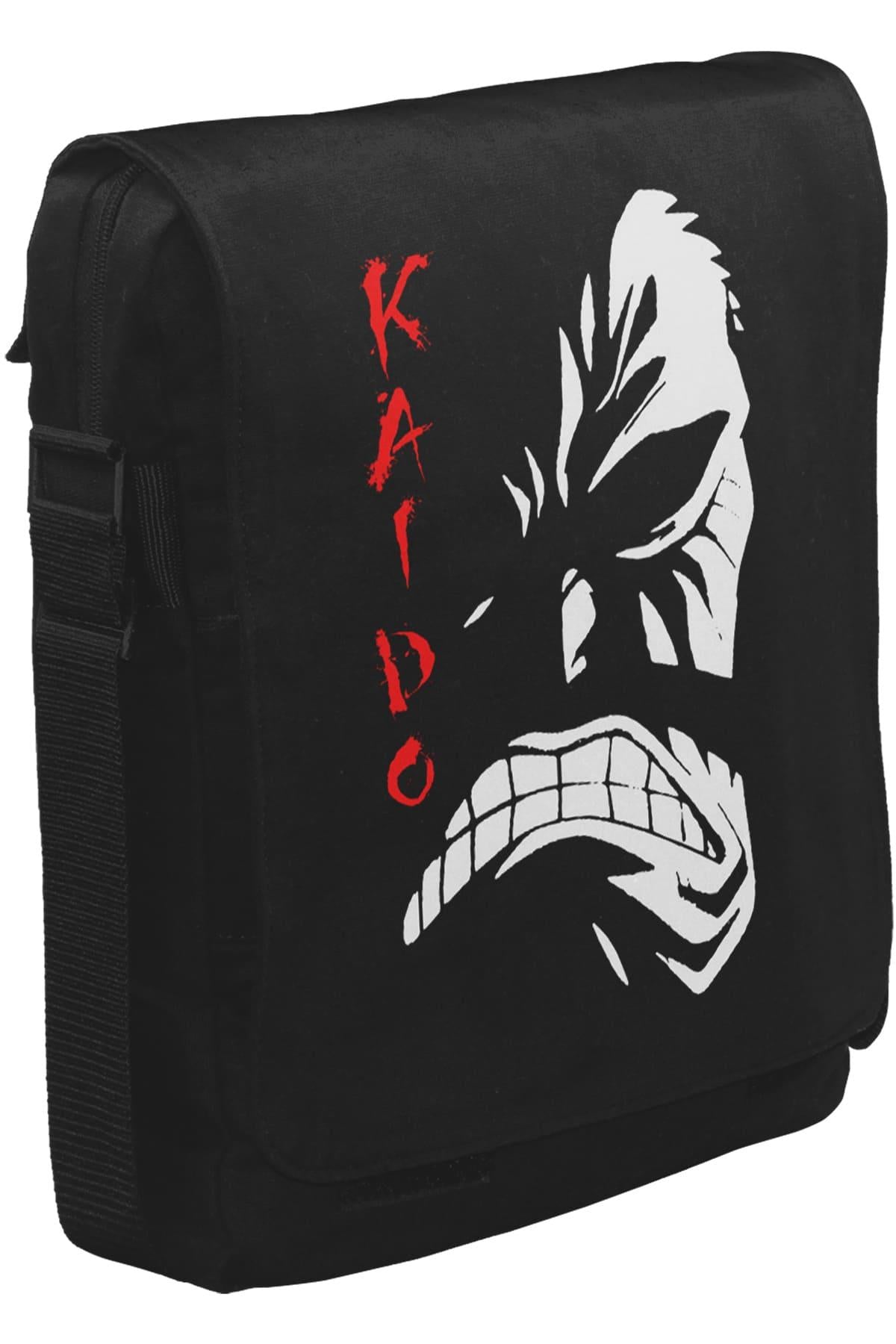 One Piece - Kaido Unisex Siyah Postacı Çanta