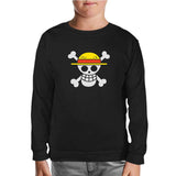 One Piece - Logo Black Kids Sweatshirt