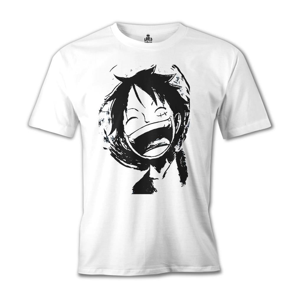 One Piece - Luffy Laugh White Men's T-Shirt