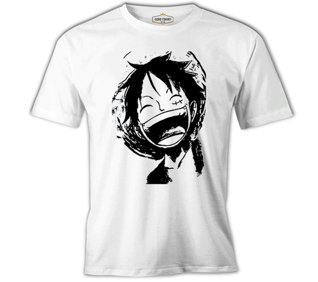 One Piece - Luffy Laugh White Men's T-Shirt