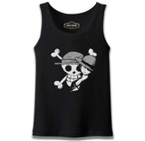 One Piece - Luffy Straw Hat 4 Black Men's Undershirt
