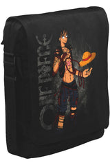 One Piece - Luffy Unisex Siyah Postacı Çanta