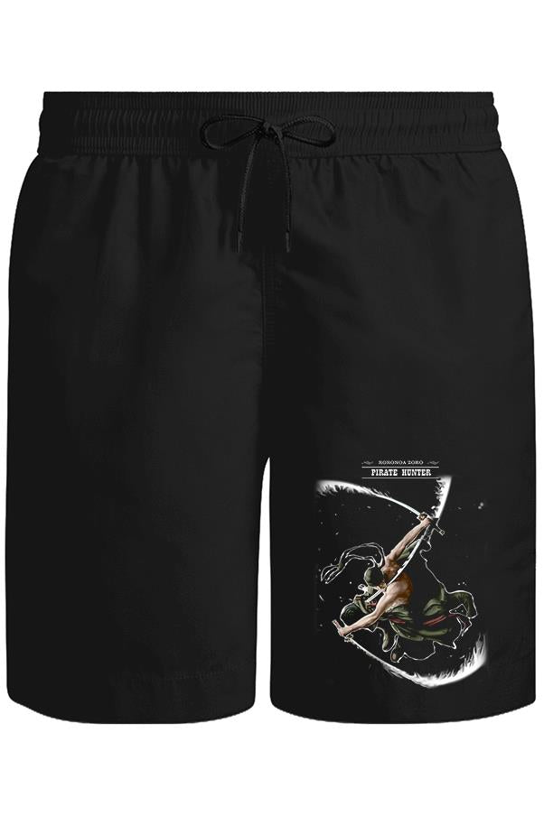One Piece - Rononoa Hunter Unisex Siyah Şort