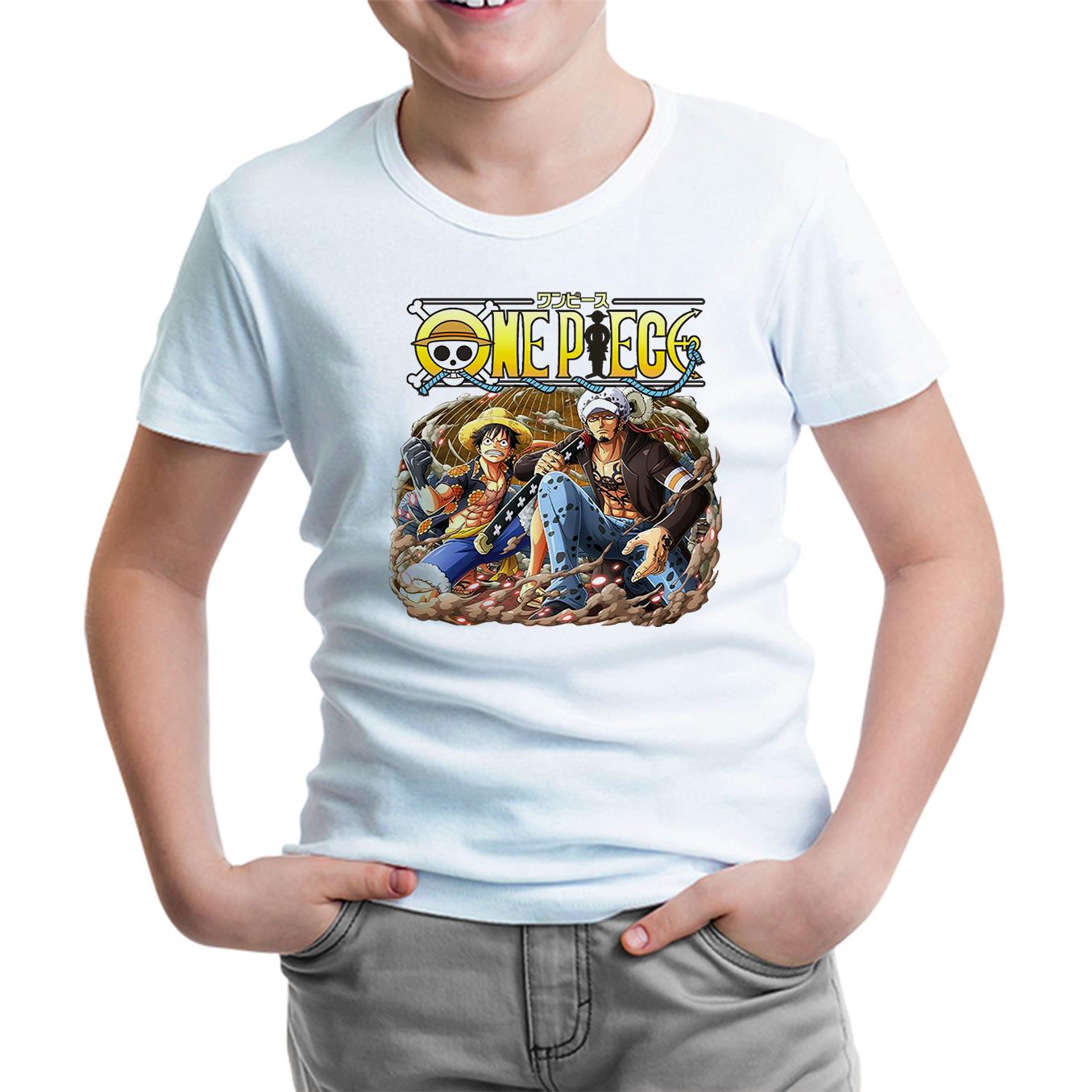 One Piece - Rope White Kids Tshirt