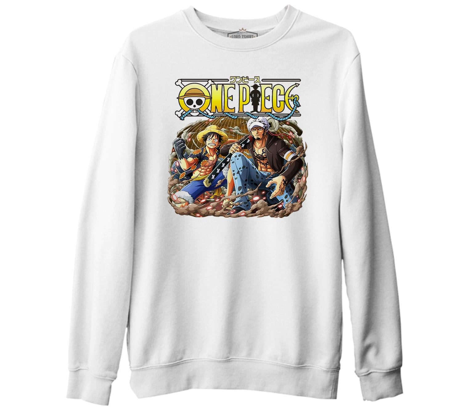 One Piece - Rope White Thick Sweatshirt