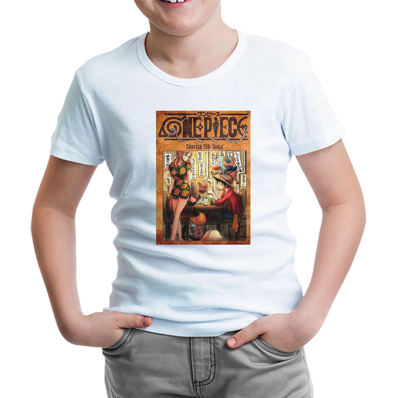 One Piece - Smile White Kids Tshirt